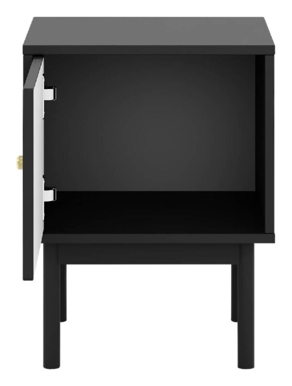 Nachtkonsole MAZOMA schwarz gold Optik B/H/T: ca. 41,5x53,5x39 cm – Bild 5