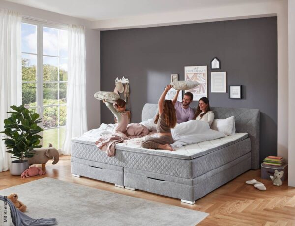 Familienboxbett Korfu silber Liegefläche B/L: ca. 240x200 cm – Bild 2