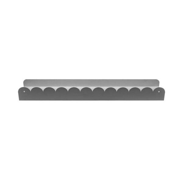 Wandregal Sensation grau Metall B/H/T: ca. 48x5x9,1 cm – Bild 2