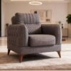 Sofa 3-2-1 Mislina blaugrau Microfaser – Bild 2