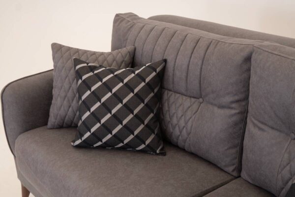 Sofa 3-2-1 Mislina blaugrau Microfaser – Bild 4