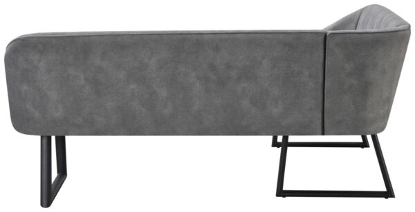 Eckbank Sven grau B/H/T: ca. 187x81,5x155 cm – Bild 4