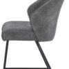 Stuhl Sven grau Microfaser B/H/T: ca. 56,5x80x60 cm – Bild 2