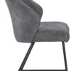 Stuhl Sven grau Microfaser B/H/T: ca. 56,5x80x60 cm – Bild 3