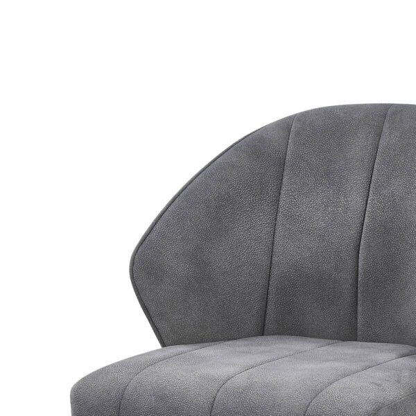 Stuhl Sven grau Microfaser B/H/T: ca. 56,5x80x60 cm – Bild 4