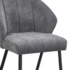 Stuhl Sven grau Microfaser B/H/T: ca. 56,5x80x60 cm – Bild 5