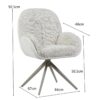 Armlehnstuhl Davina beige Microfaser B/H/T: ca. 64x92,5x48 cm Armlehnstuhl Davina beige Microfaser B/H/T: ca. 64x92,5x48 cm – Bild 2