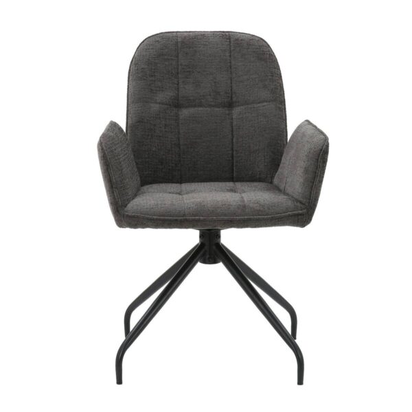 Armlehnstuhl Fria grau Webstoff Microfaser B/H/T: ca. 60x87x63 cm – Bild 4