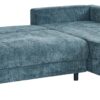Ecksofa mit Bettfunktion und Bettkasten dunkelblau Microfaser B/H/T: ca. 252x89x195 cm Ecksofa mit Bettfunktion und Bettkasten dunkelblau Microfaser B/H/T: ca. 252x89x195 cm – Bild 2