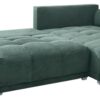 Ecksofa mit Bettfunktion und Bettkasten olive Microfaser B/H/T: ca. 288x78x179 cm – Bild 3