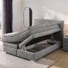 Boxspringbett grau dunkel Liegefläche B/L: ca. 140x200 cm – Bild 3
