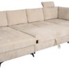 Wohnlandschaft Sara U beige Microfaser B/H/T: ca. 333x87x189 cm – Bild 4