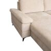 Wohnlandschaft Sara U beige Microfaser B/H/T: ca. 333x87x189 cm – Bild 5