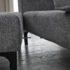 Ecksofa hellgrau Microfaser B/H/T: ca. 238x67x185 cm – Bild 4
