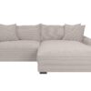 Ecksofa beige-grau Microfaser B/H/T: ca. 261x83x180 cm – Bild 4