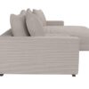 Ecksofa beige-grau Microfaser B/H/T: ca. 261x83x180 cm – Bild 5