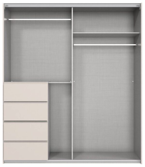Schwebetürenschrank Bali Kaschmir B/H/T: ca. 180x208x64 cm – Bild 2