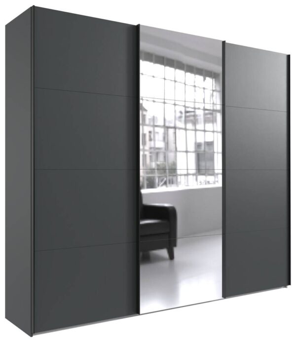 Schwebetürenschrank Graphit B/H/T: ca. 313x236x65 cm – Bild 2