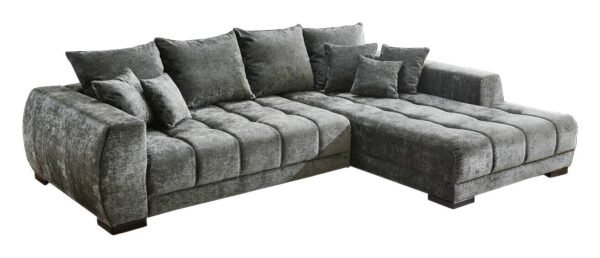 Ecksofa anthrazit Microfaser B/H/T: ca. 300x86x215 cm – Bild 2