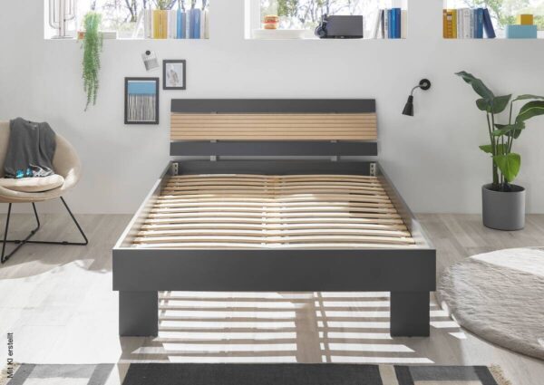 Futonbett Jolka Graphit Liegefläche B/L: ca. 140x200 cm – Bild 2
