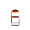 Klappstuhl Ben schwarz rot gold PVC Metall B/H/T: ca. 44,5x79,5x43 cm – Bild 2