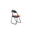 Klappstuhl Ben schwarz rot gold PVC Metall B/H/T: ca. 44,5x79,5x43 cm – Bild 3