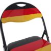Klappstuhl Ben schwarz rot gold PVC Metall B/H/T: ca. 44,5x79,5x43 cm – Bild 4