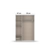 Kleiderschrank Nabila Alpinweiß B/H/T: ca. 140x194x53 cm Kleiderschrank Nabila Alpinweiß B/H/T: ca. 140x194x53 cm – Bild 2