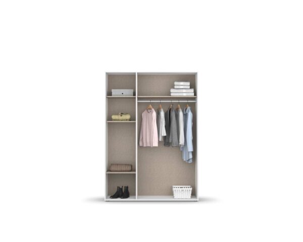 Kleiderschrank Nabila Alpinweiß B/H/T: ca. 140x194x53 cm Kleiderschrank Nabila Alpinweiß B/H/T: ca. 140x194x53 cm – Bild 5