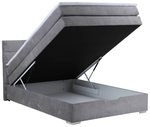 Boxspringbett Porto II grau Liegefläche B/L: ca. 140x200 cm Boxspringbett Porto II grau Liegefläche B/L: ca. 140x200 cm – Bild 2