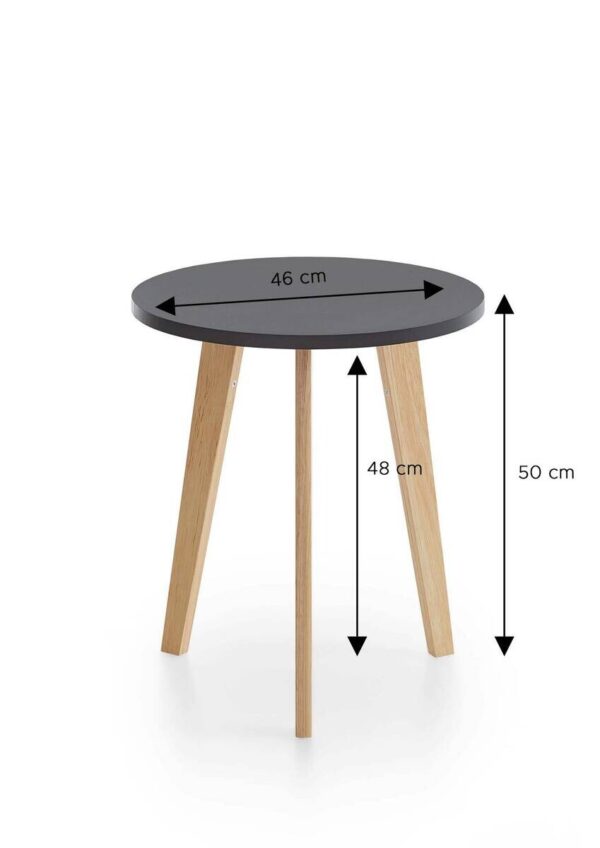 Couchtisch schwarz B/H/T: ca. 50x46x50 cm Couchtisch schwarz B/H/T: ca. 50x46x50 cm – Bild 3