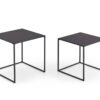Couchtisch 2er Set schwarz B/H/T: ca. 38x41x38 cm Couchtisch 2er Set schwarz B/H/T: ca. 38x41x38 cm – Bild 4