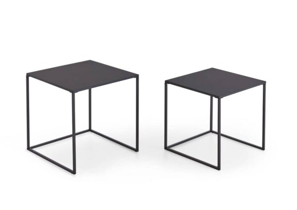 Couchtisch 2er Set schwarz B/H/T: ca. 38x41x38 cm Couchtisch 2er Set schwarz B/H/T: ca. 38x41x38 cm – Bild 4