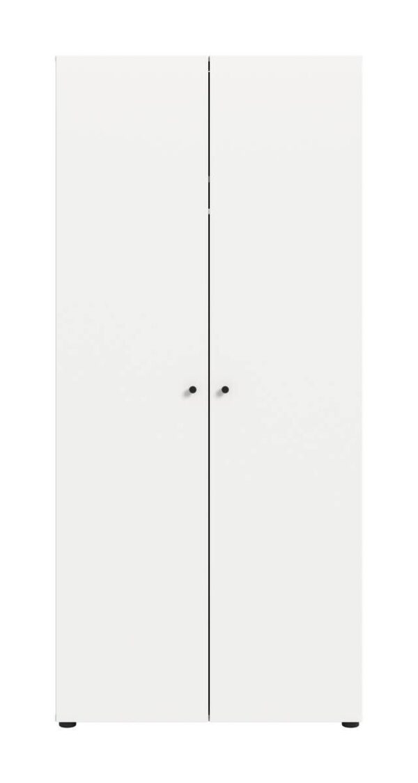 Kleiderschrank DARWIN weiß B/H/T: ca. 80x176x51 cm – Bild 4