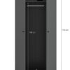 Kleiderschrank DARWIN anthrazit B/H/T: ca. 80x176x51 cm – Bild 3