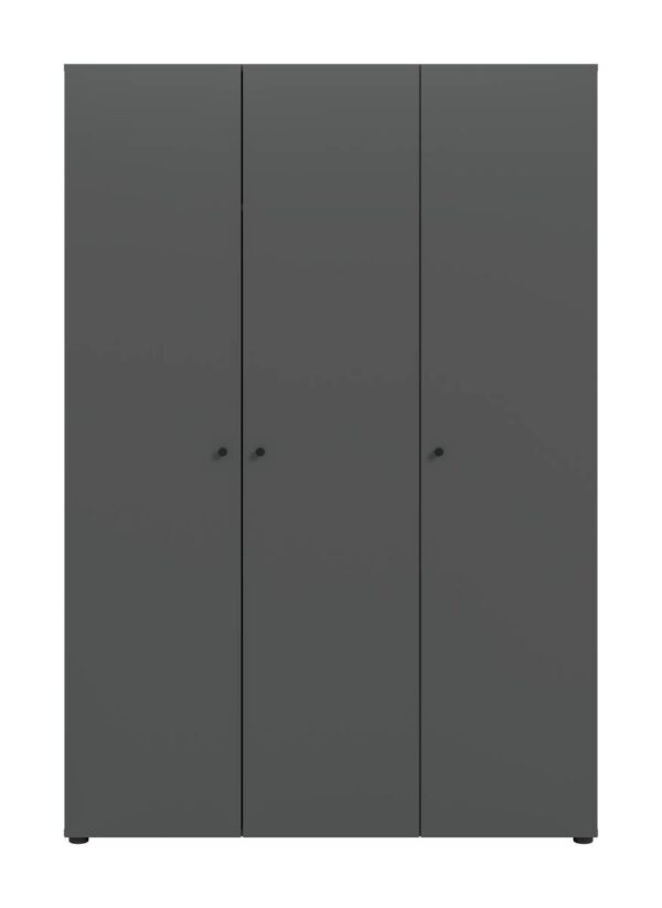 Kleiderschrank DARWIN anthrazit B/H/T: ca. 120x176x51 cm – Bild 4