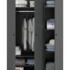 Kleiderschrank DARWIN anthrazit B/H/T: ca. 120x176x51 cm – Bild 5