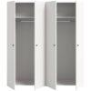 Kleiderschrank DARWIN weiß B/H/T: ca. 160x176x51 cm – Bild 4