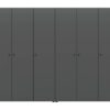 Kleiderschrank DARWIN anthrazit B/H/T: ca. 240x176x51 cm – Bild 3