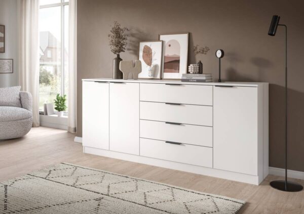 Kommode KOPENHAGEN weiß B/H/T: ca. 185x80x35 cm – Bild 2