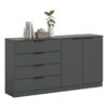 Kommode KOPENHAGEN anthrazit B/H/T: ca. 148x79x35 cm – Bild 5