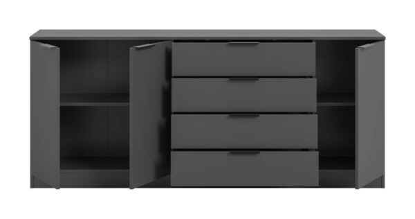 Kommode KOPENHAGEN anthrazit B/H/T: ca. 185x79x35 cm – Bild 4
