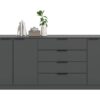 Kommode KOPENHAGEN anthrazit B/H/T: ca. 185x79x35 cm – Bild 5