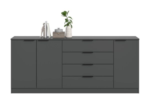 Kommode KOPENHAGEN anthrazit B/H/T: ca. 185x79x35 cm – Bild 5