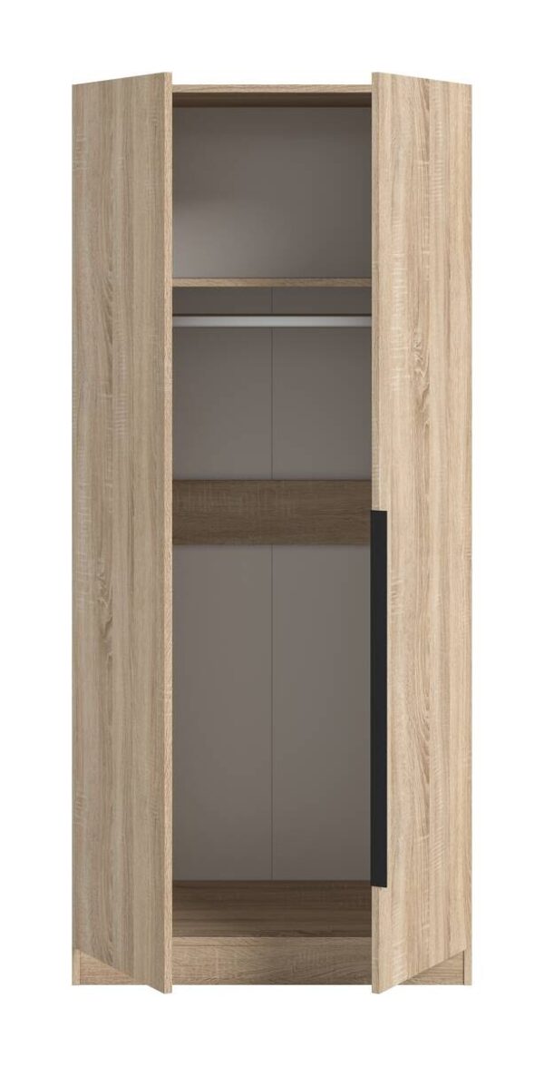 Kleiderschrank KOPENHAGEN Eiche Sonoma Nachbildung B/H/T: ca. 80x181x52 cm – Bild 4