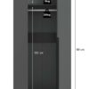 Kleiderschrank KOPENHAGEN anthrazit B/H/T: ca. 80x181x52 cm – Bild 2