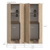 Kleiderschrank KOPENHAGEN Eiche Sonoma Nachbildung B/H/T: ca. 160x181x52 cm – Bild 3