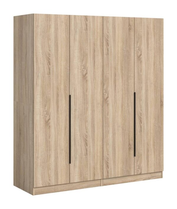 Kleiderschrank KOPENHAGEN Eiche Sonoma Nachbildung B/H/T: ca. 160x181x52 cm – Bild 4