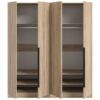 Kleiderschrank KOPENHAGEN Eiche Sonoma Nachbildung B/H/T: ca. 160x181x52 cm – Bild 5
