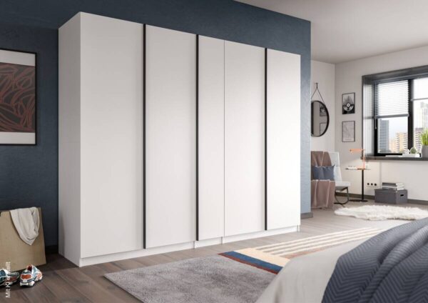 Kleiderschrank OAKLAND weiß B/H/T: ca. 230x183x53 cm – Bild 2